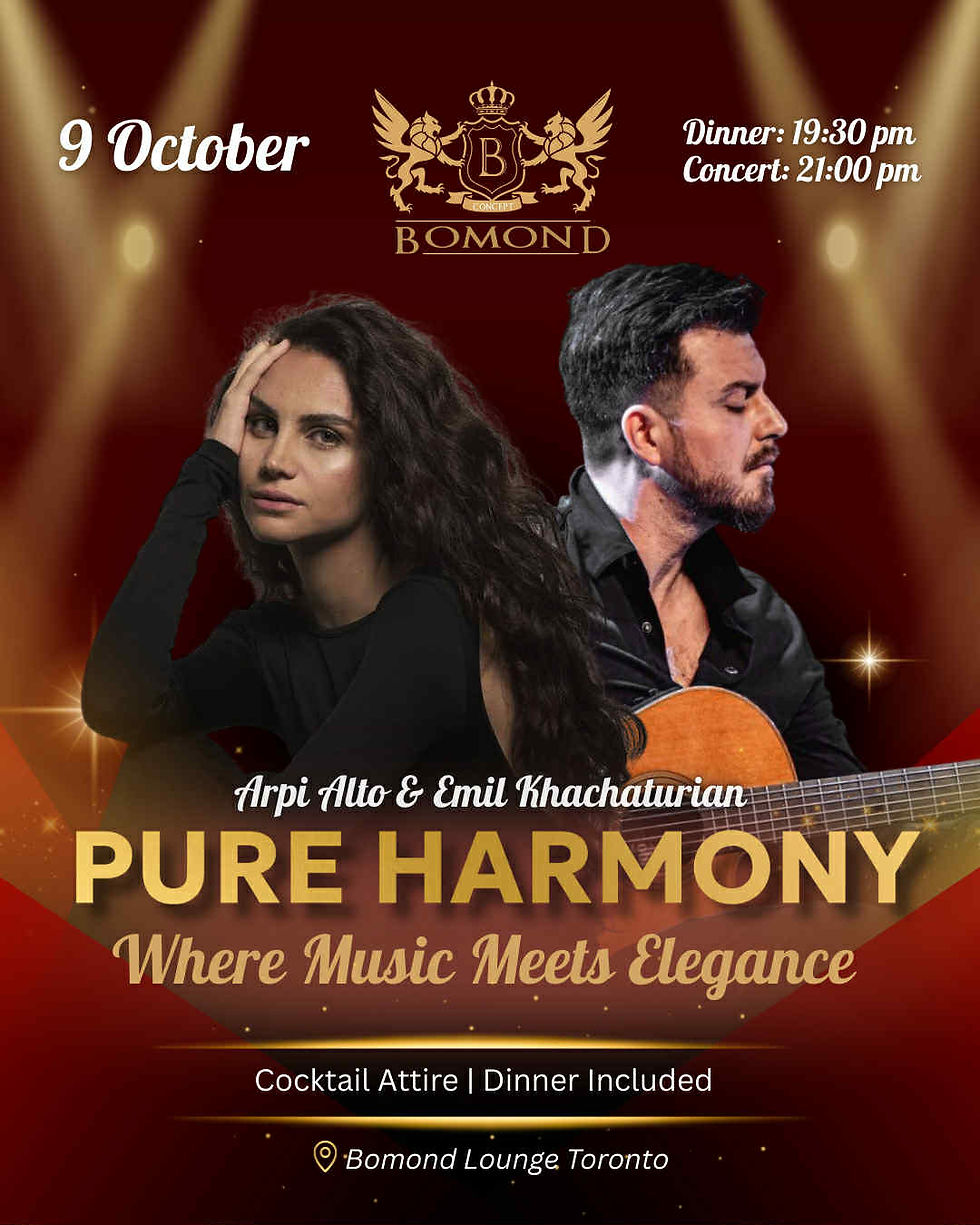 Arpi Alto & Emil Khachaturian. Pure Harmony. Toronto.