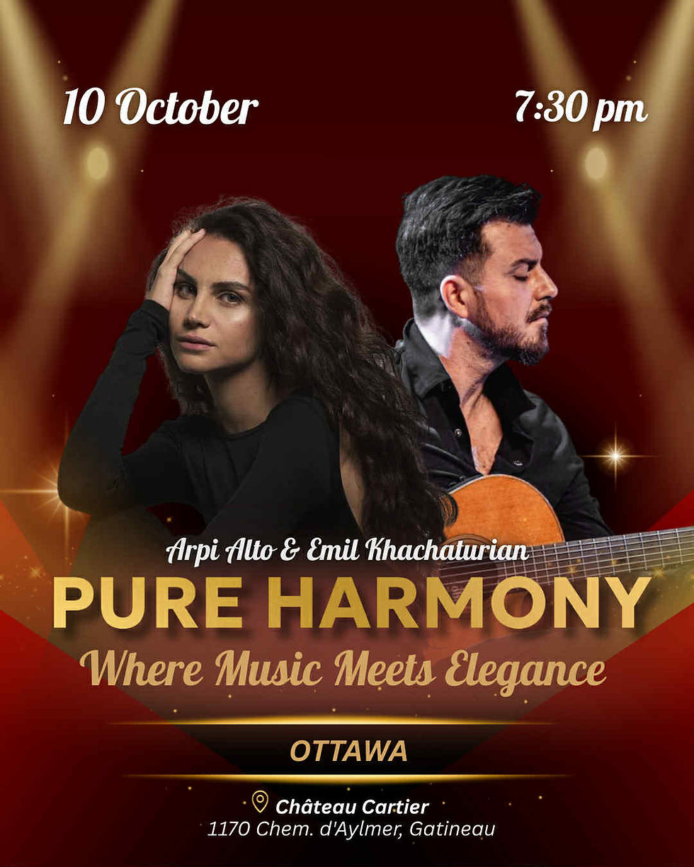 Arpi Alto & Emil Khachaturian in Toronto. Pure Harmony. MAgical Music Evening.
