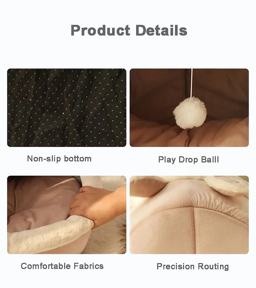 Miniatura: Cama para gatos Deep Sleep, cama dobrável, removível e lavável com estampa de