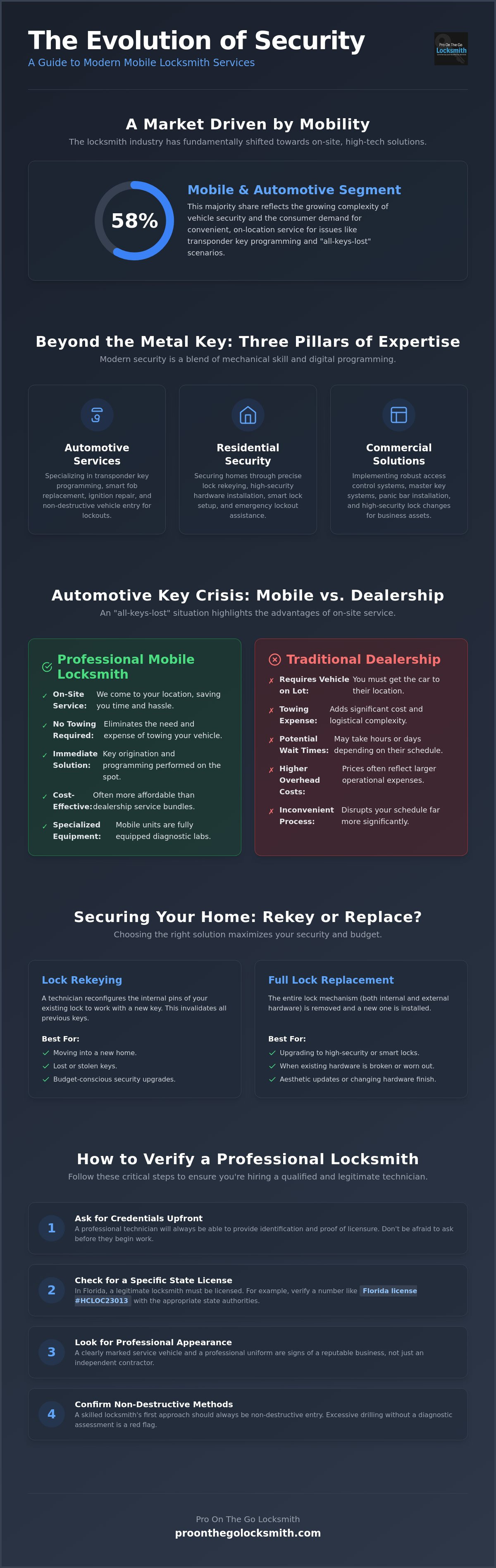 Mobile locksmith services