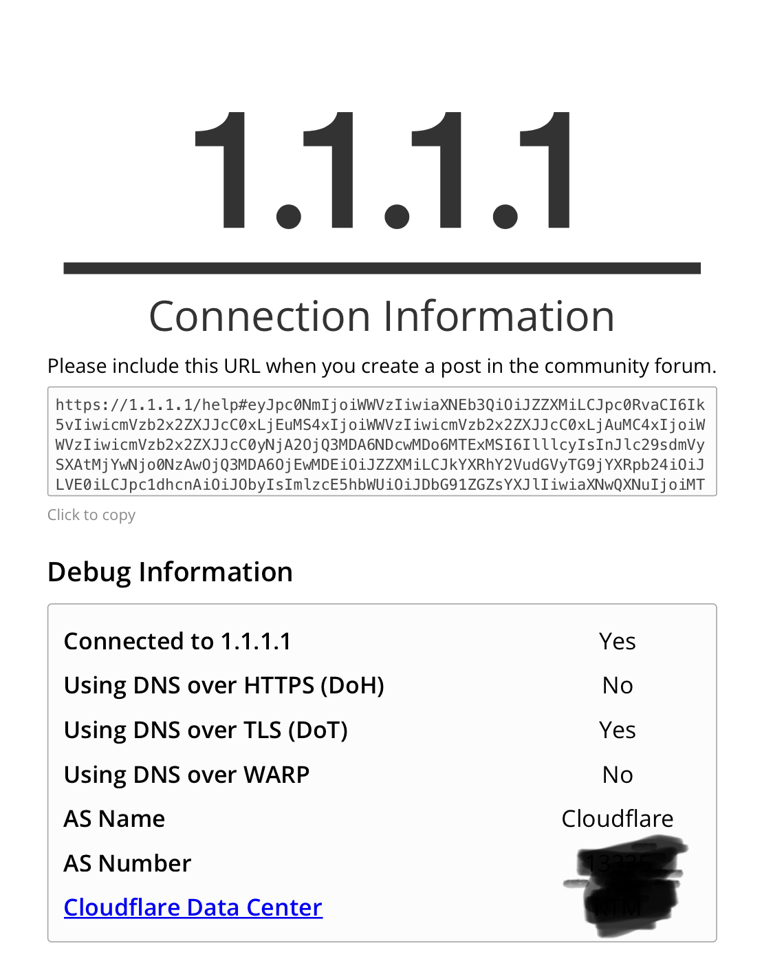 Cloudflare’s DNS Successful Connection