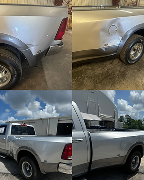 Bedside of a truck our technician repaired