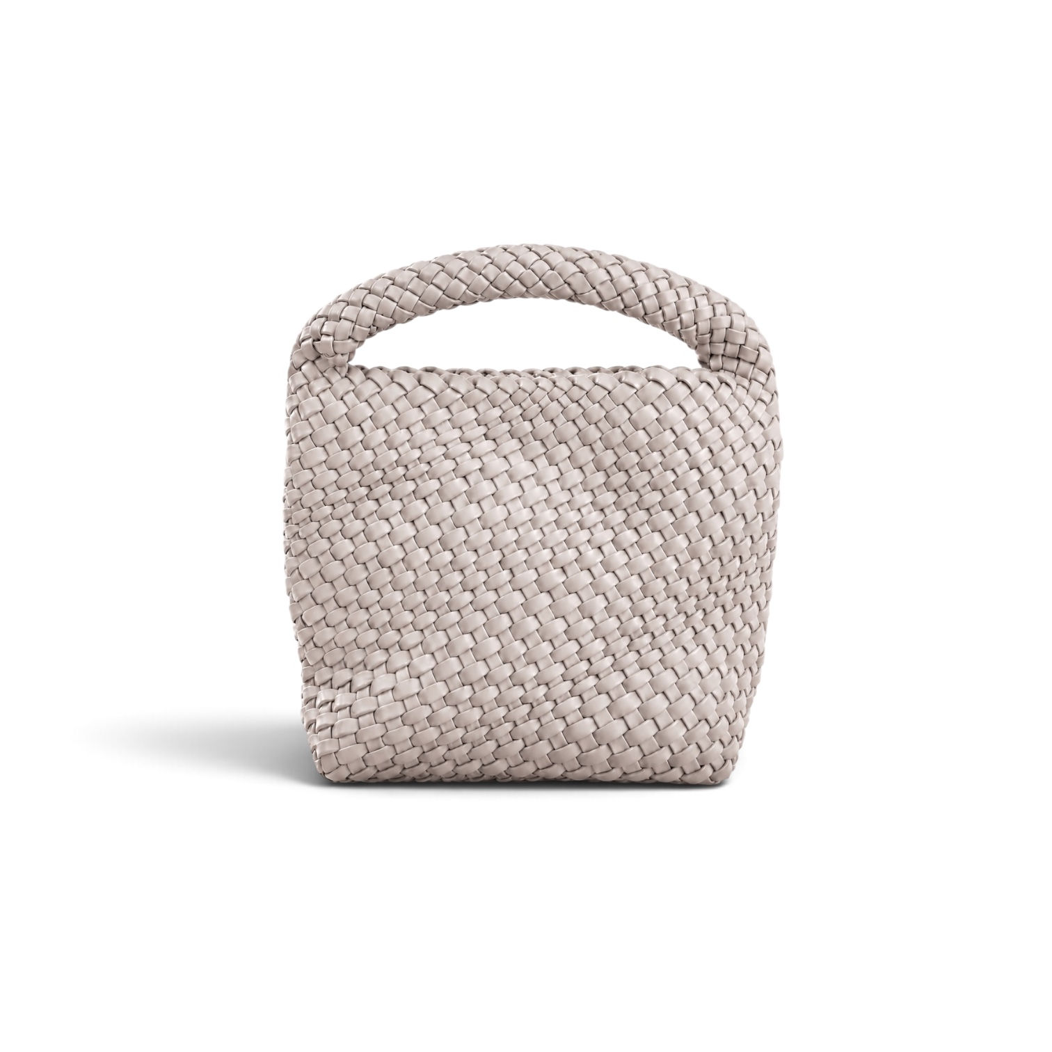 Ivory Woven Vegan Leather Bag