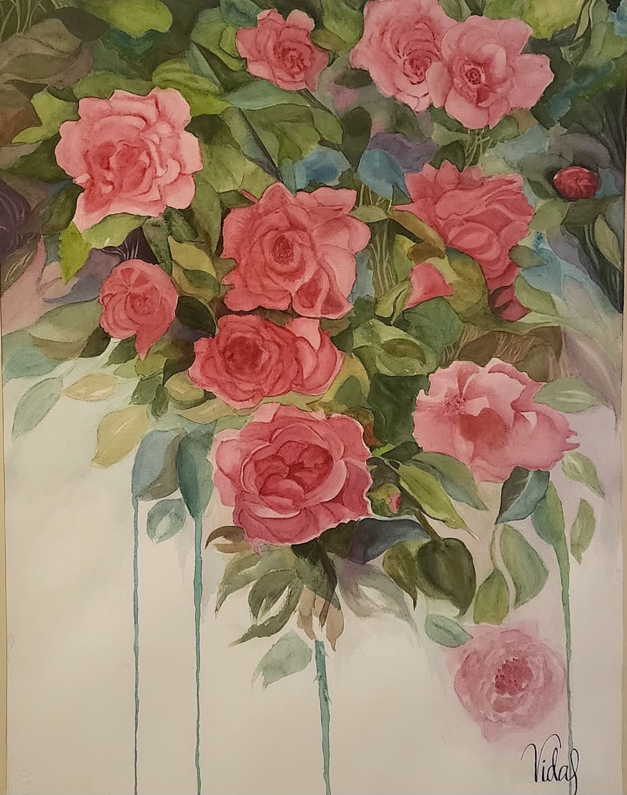 Pared de Rosas