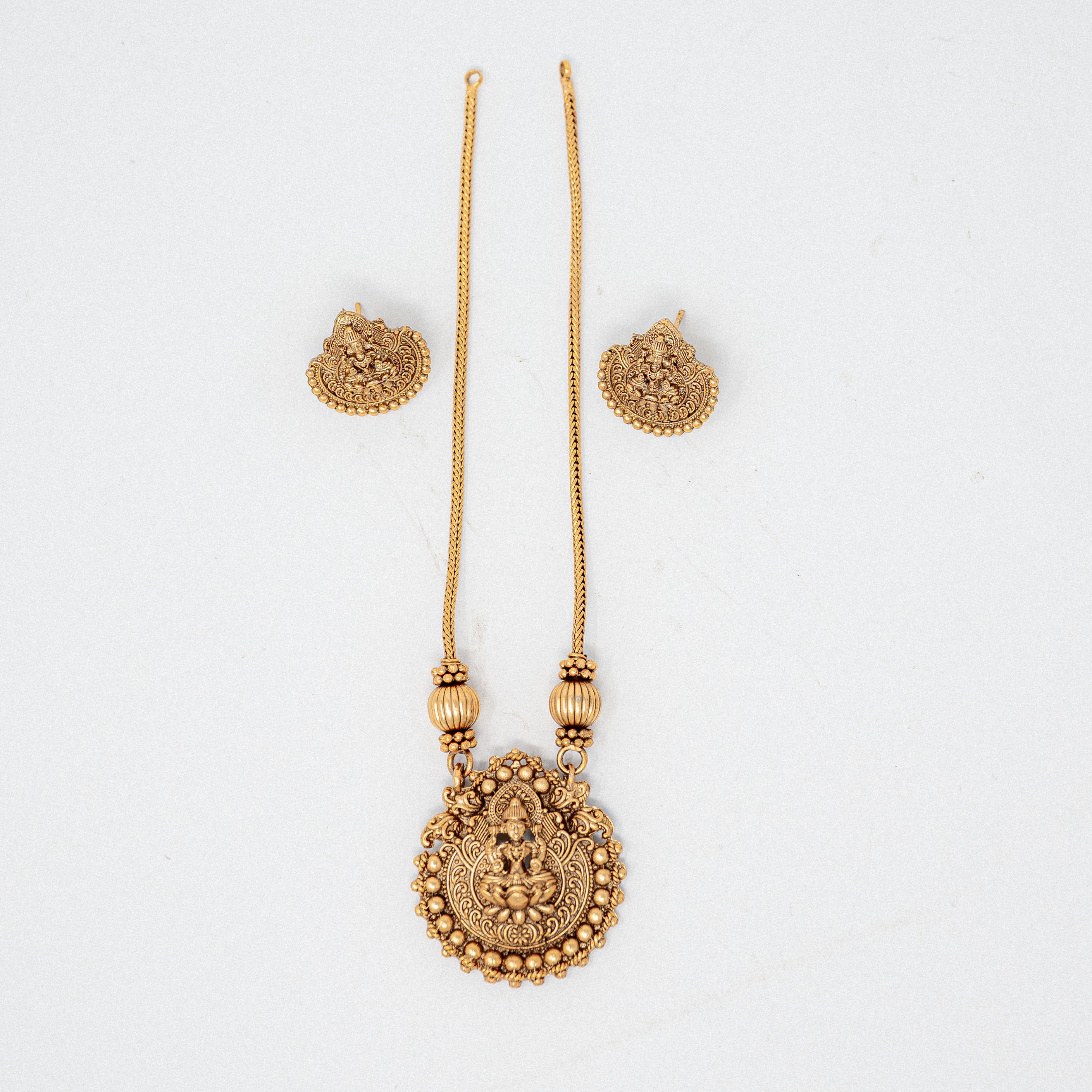 Gold Finished Lakshmi Chain