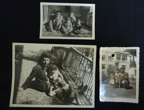 Iraj Elghanian: Iraj with his mother his uncle. Teheran, 1947