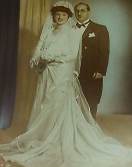 Aida Hakim: Aida’s wedding portrait, taken on honeymoon. Istanbul, 1947.