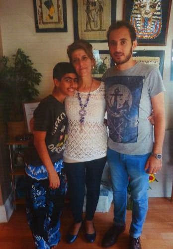 Niran Bassoon-Timan: Niran with her sons on his Bar Mitzvah.