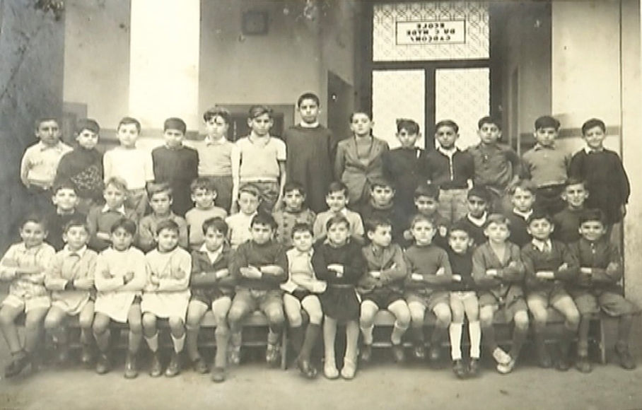 Sydney Assor: Sydney's class photo at the Ecole du Centre. Casablanca, 1939-1940