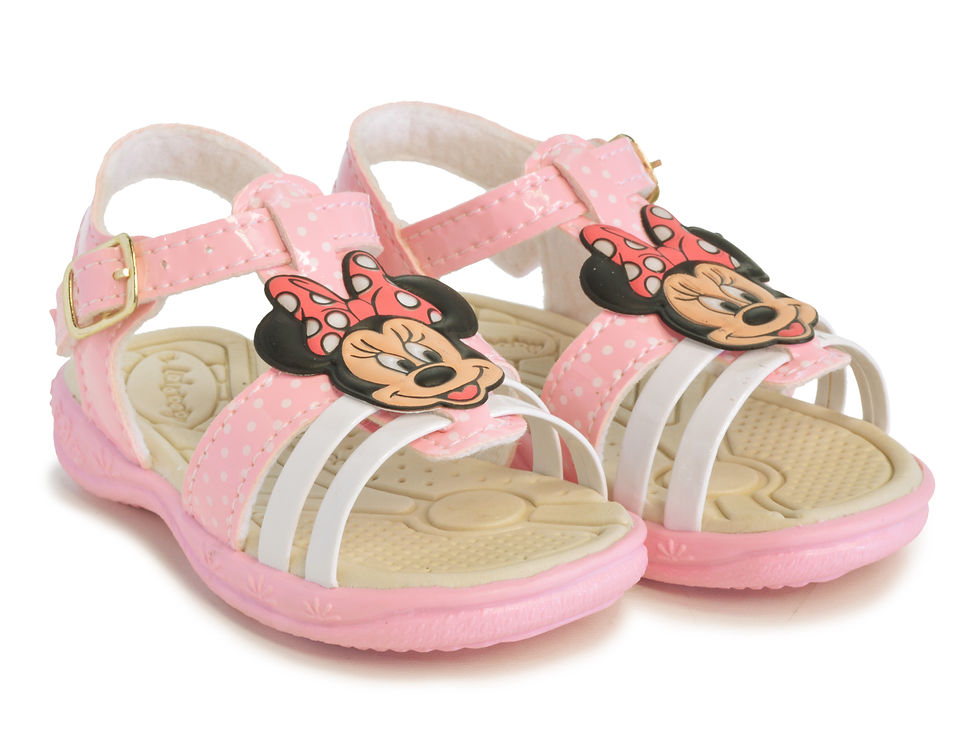 Miniatura: Sandália Confort Minnie Couro Ecológico