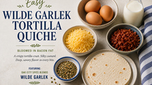 Wilde Garlek Tortilla Quiche