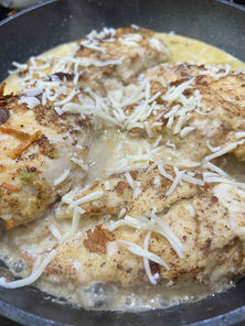 Creamy Wild Garlek Chicken Skillet