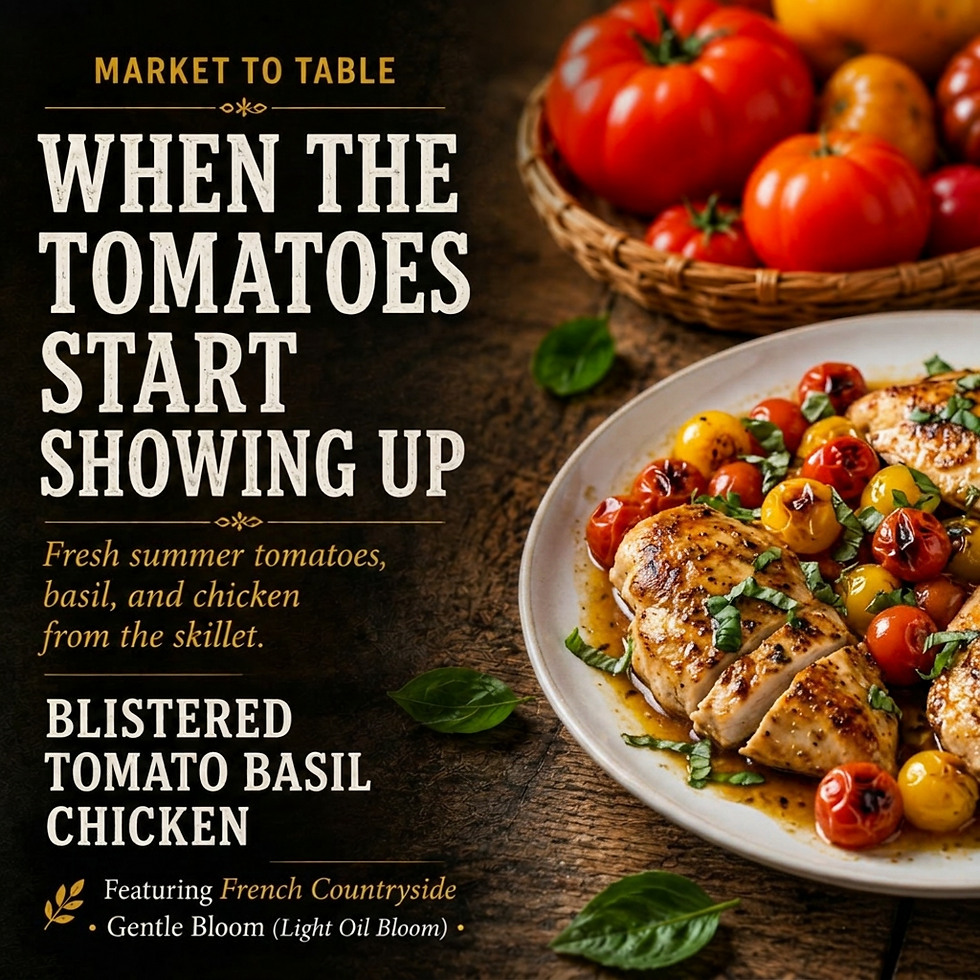 Blistered Tomato Basil Chicken