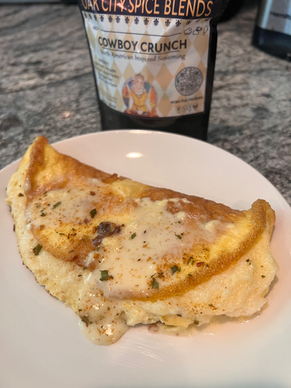 Fluffy Cowboy Crunch Omelette