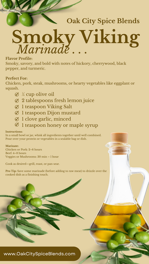 Bold, Beautiful, and Easy: 3 Marinades with Oak City Spice Blends