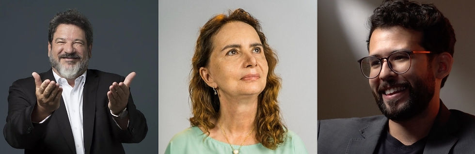 Mário Sérgio Cortella, Lúcia Helena Galvão e Rafa Barbosa