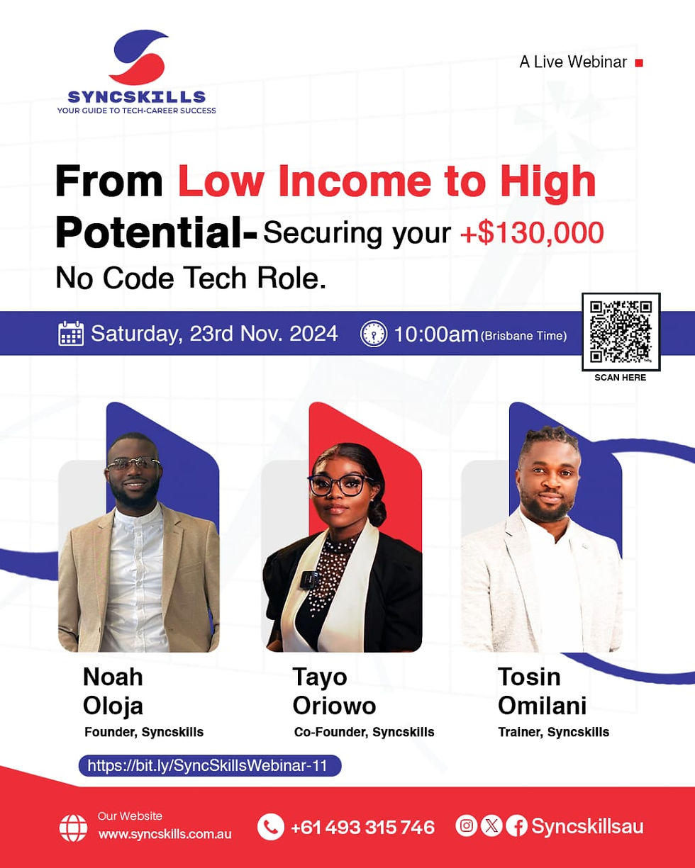 From Low Income To High Potential - Securing Your +130,000 No Code Tech Role