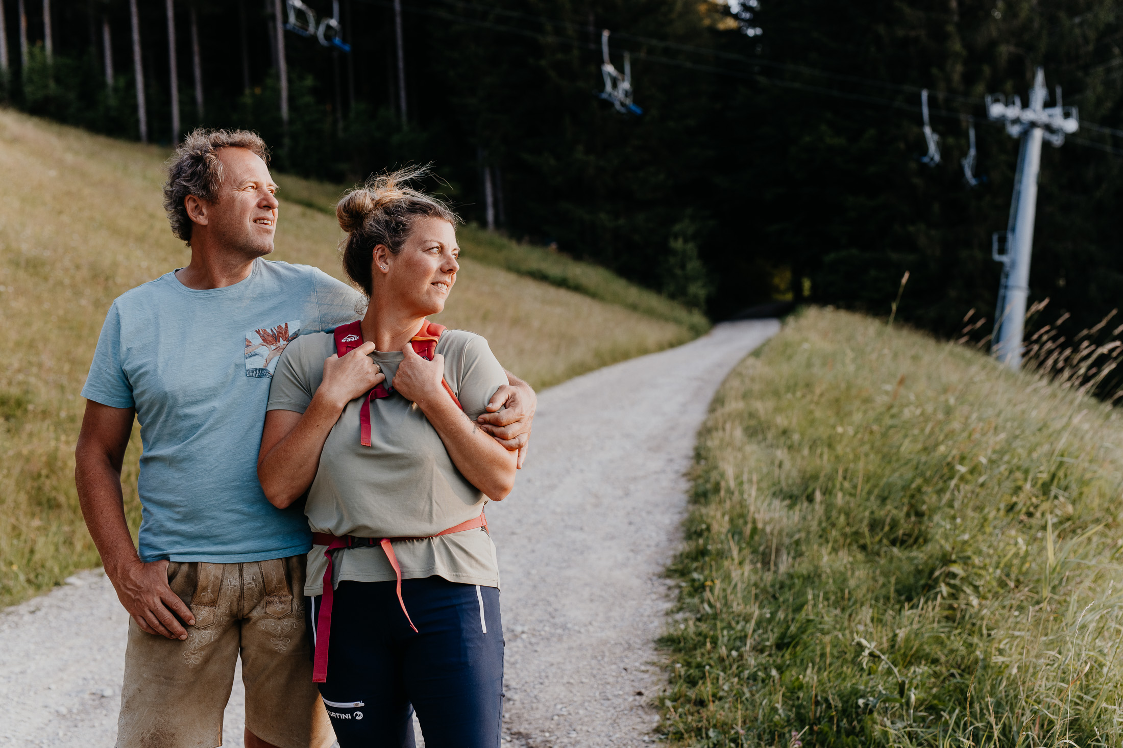 Die Gastgeber beim Wandern