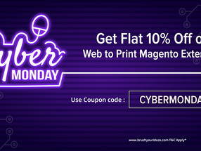 Cyber Monday-Get Flat 10% Off on Web to Print Magento Extension