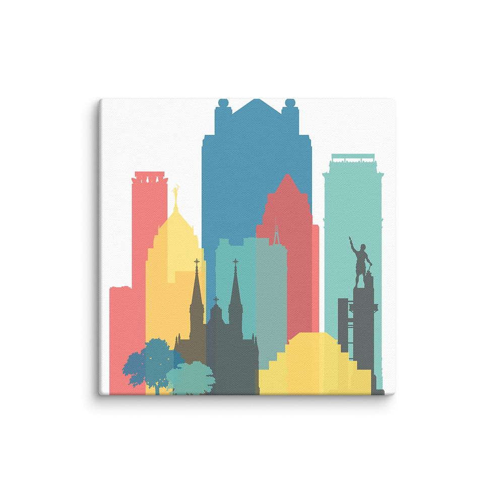 Thumbnail: Birmingham Print on Canvas