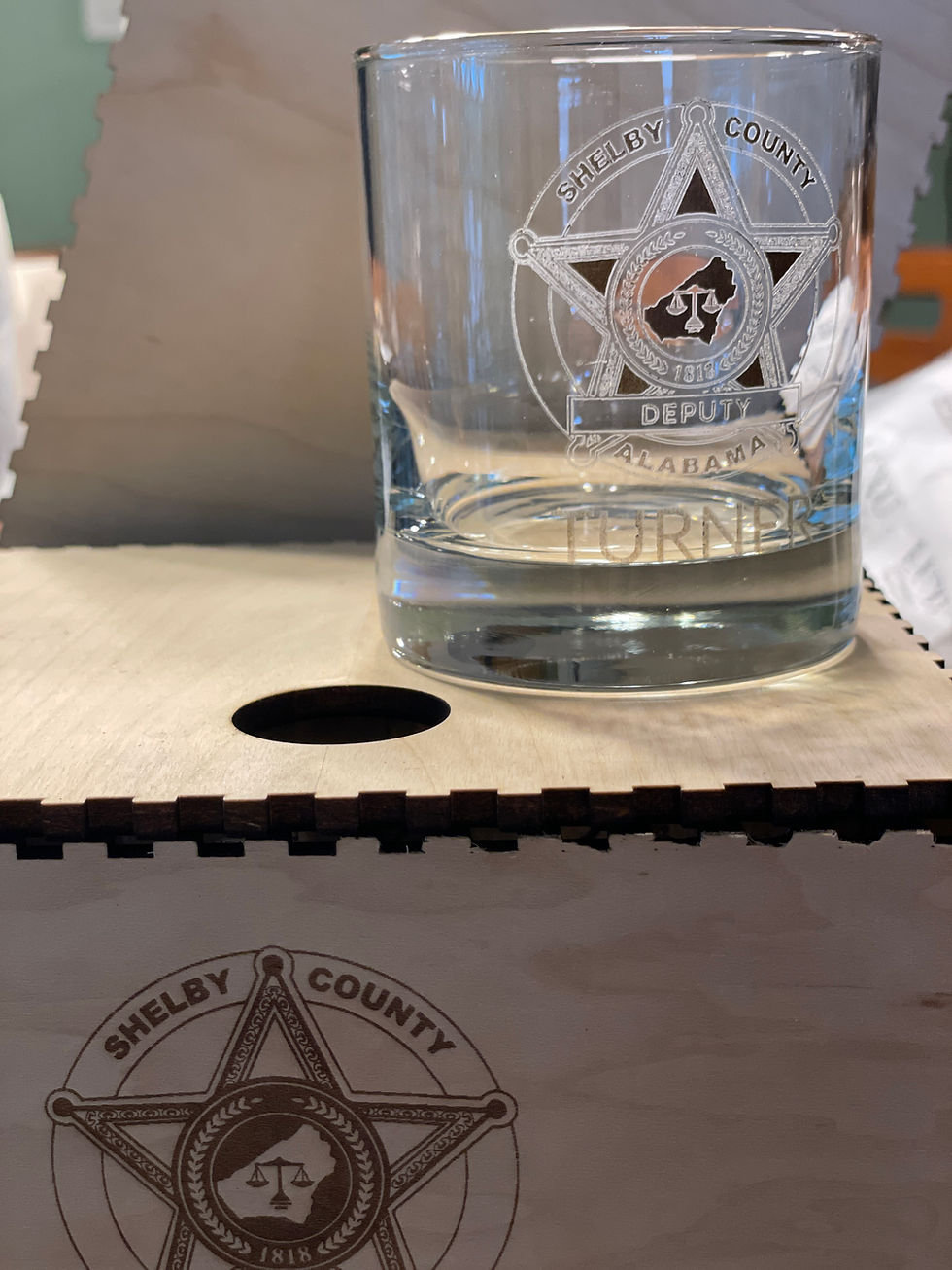 Thumbnail: Custom Wooden Box for Whiskey Glasses