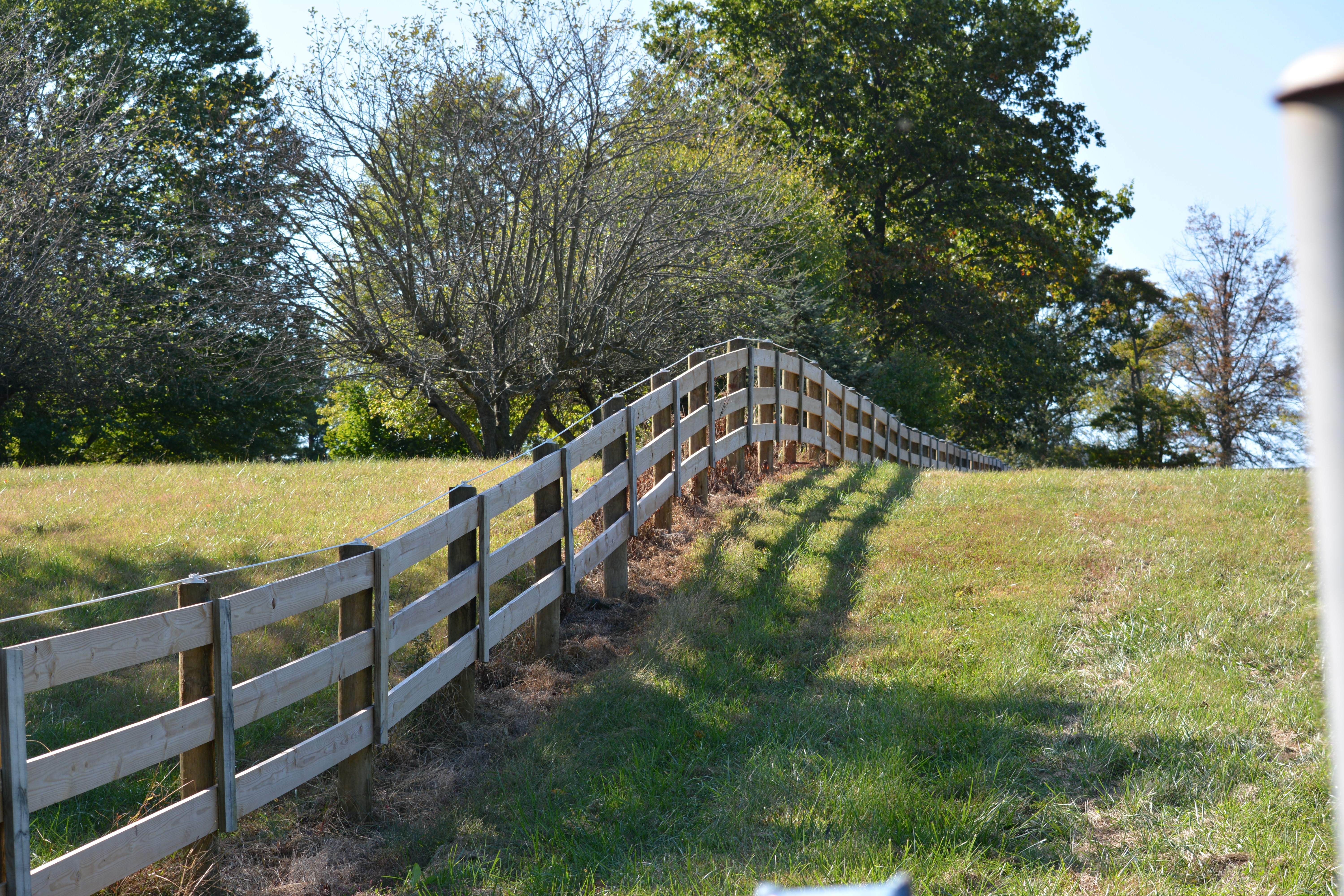 South pasture fencing.