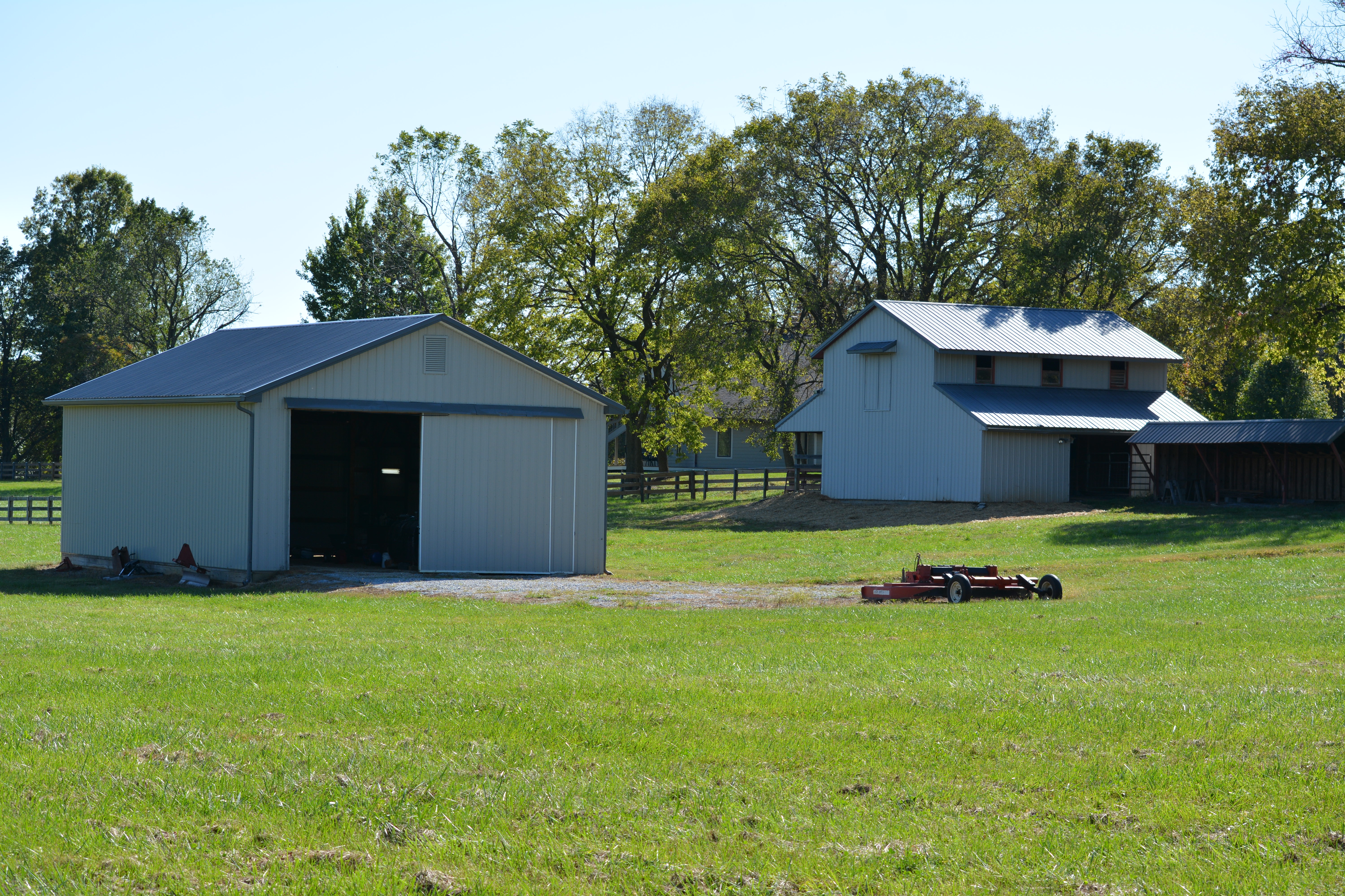 North faces of barn and stable