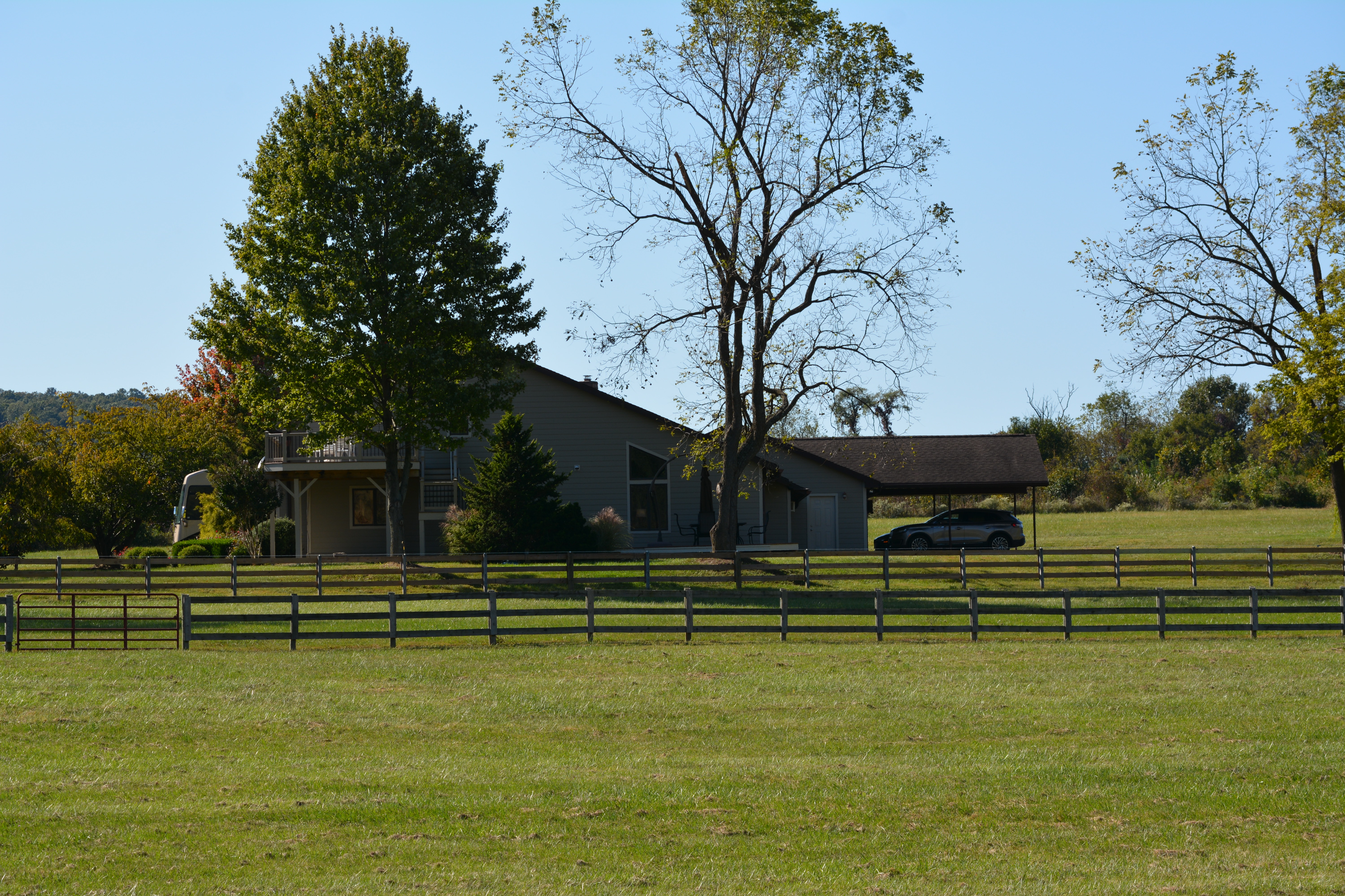 Eastern side of home.