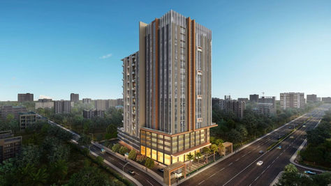 Modern workspace view at Baner Business Bay