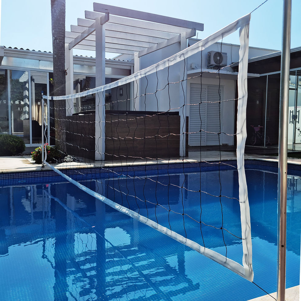 Miniatura: Rede de Biribol Vôlei de Piscina 4 Faixas