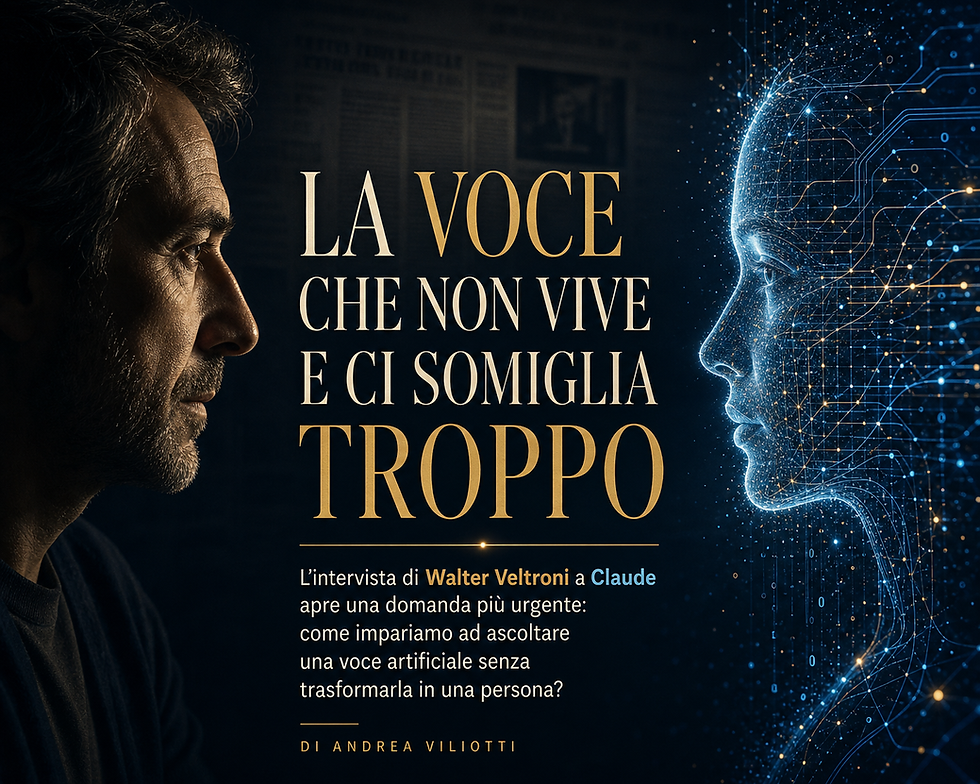 Claude, Veltroni e il rischio di scambiare una voce artificiale per una persona