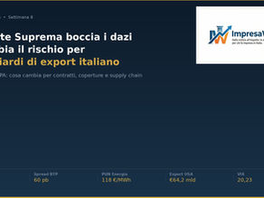 Dazi USA Italia export sentenza Corte Suprema 2026