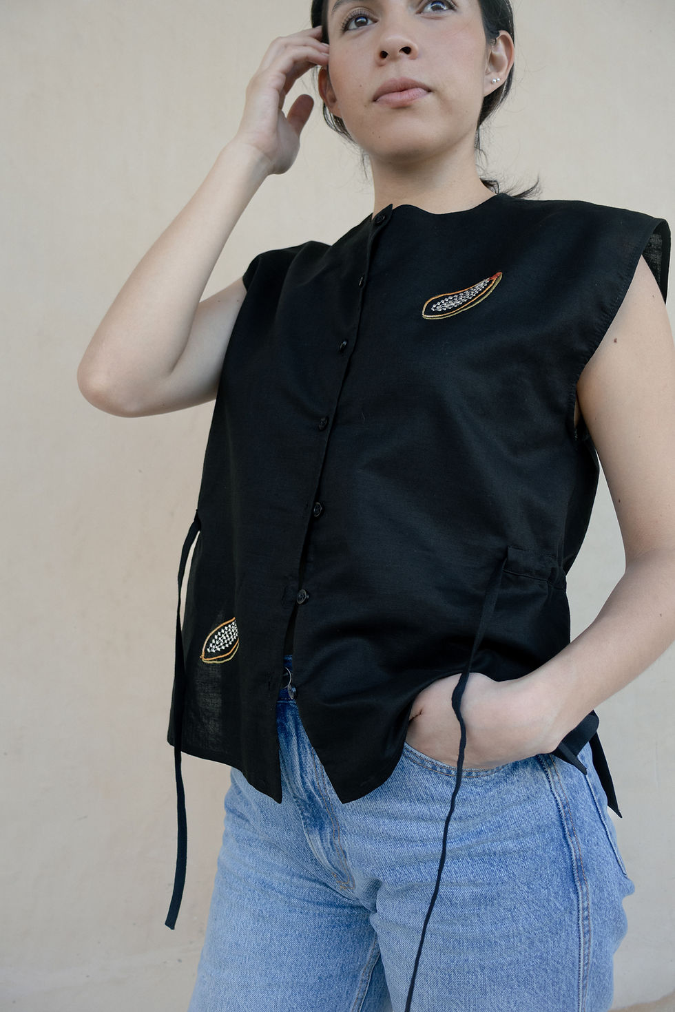 Miniatura: Blusa "Papaya" Negro