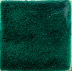 Aquamarine Crackle III handmade tiles