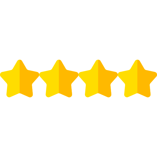 Four gold stars rating
