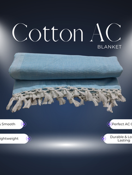 light blue AC blanket