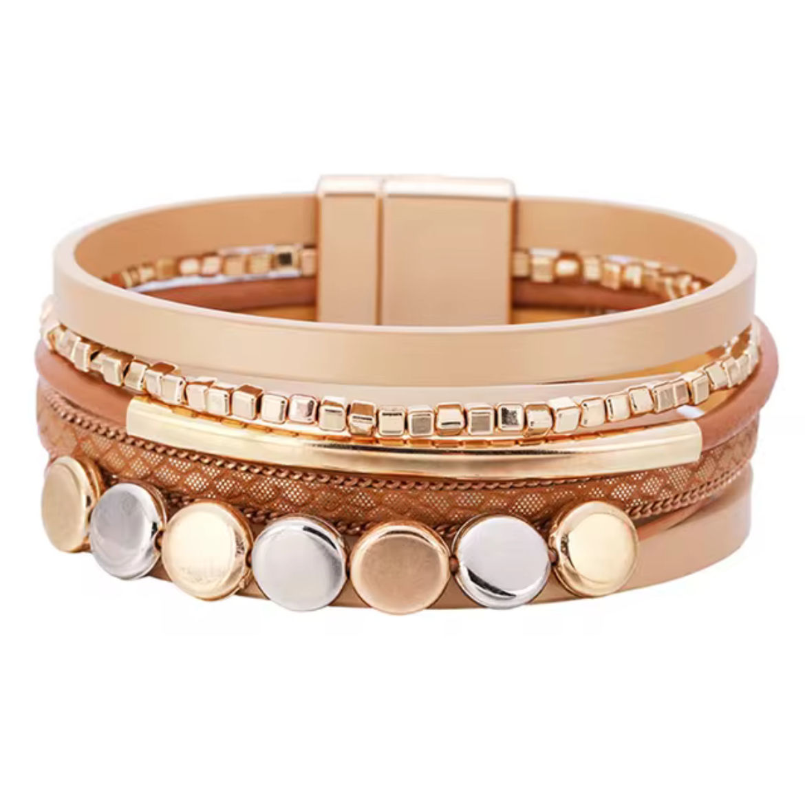 Rose Gold Stack Of Bracelet 