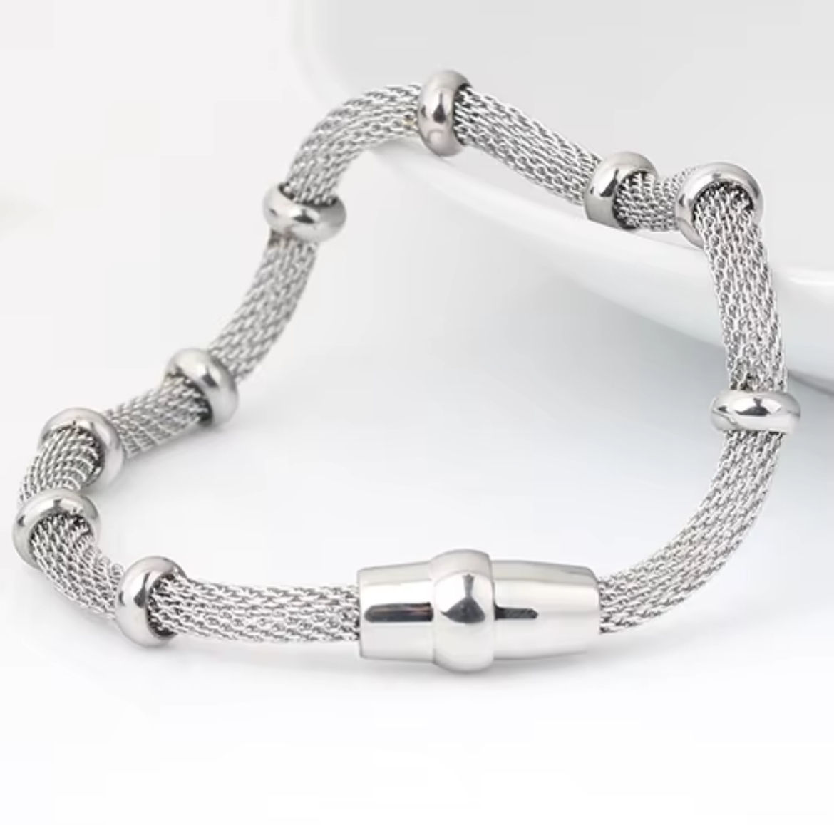Silver Stainless Steel Bracelet 