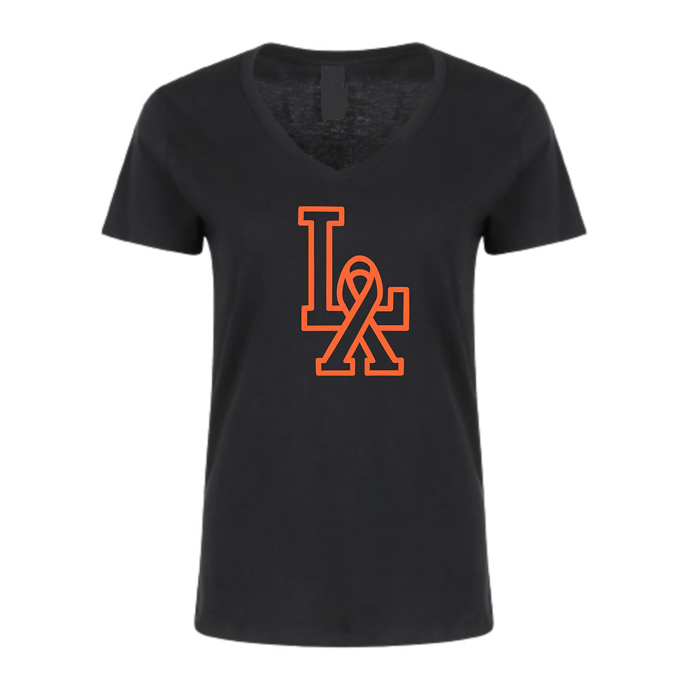 Thumbnail: Women's  LA Middle Ribbon V Neck