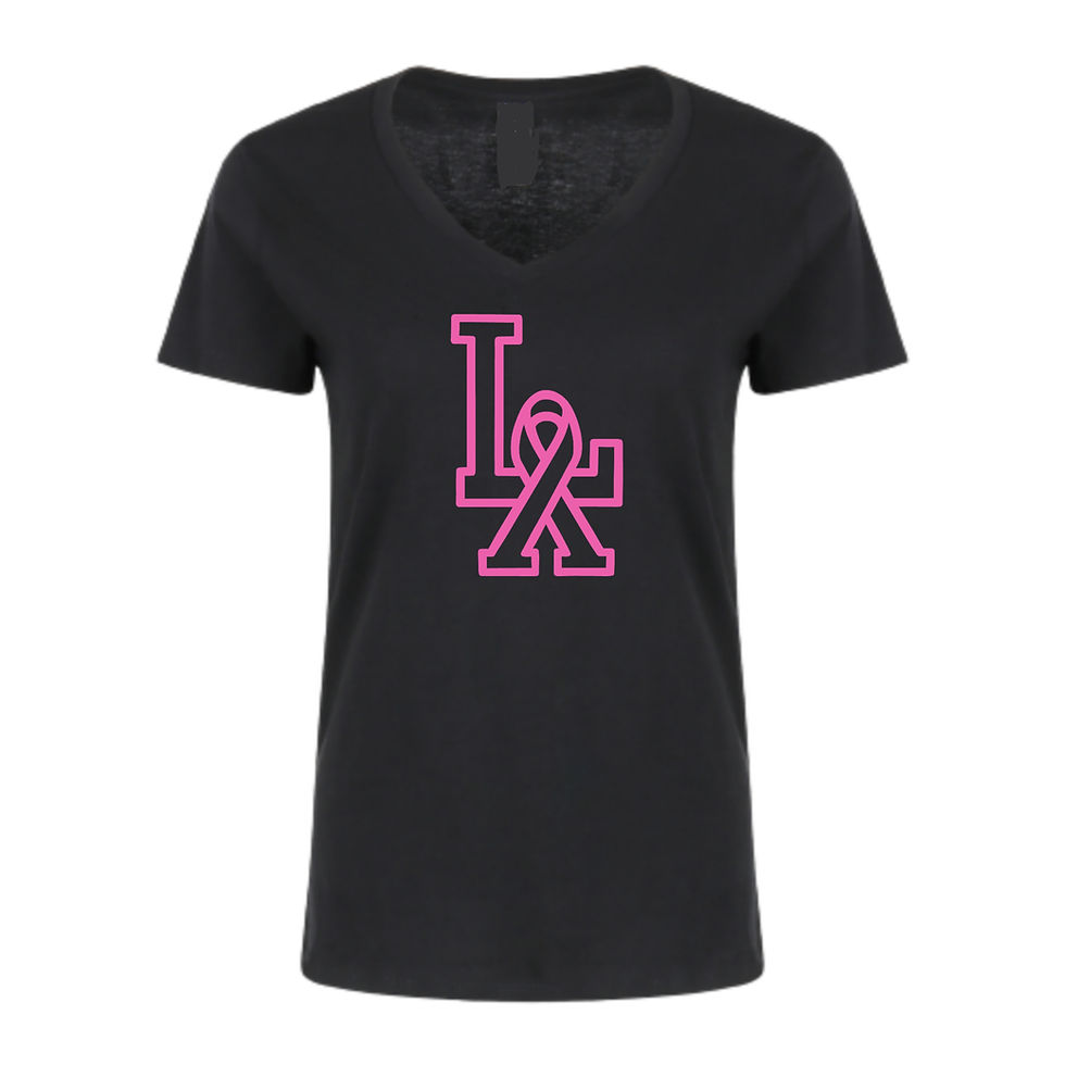Thumbnail: Women's  LA Middle Ribbon V Neck