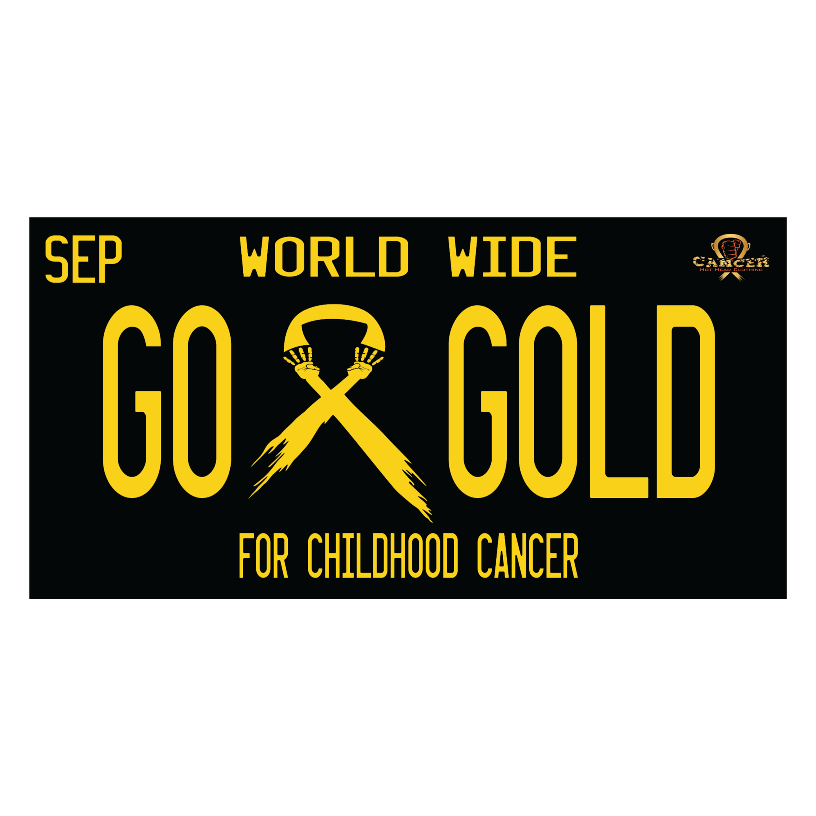 GO GOLD Licenses Plate