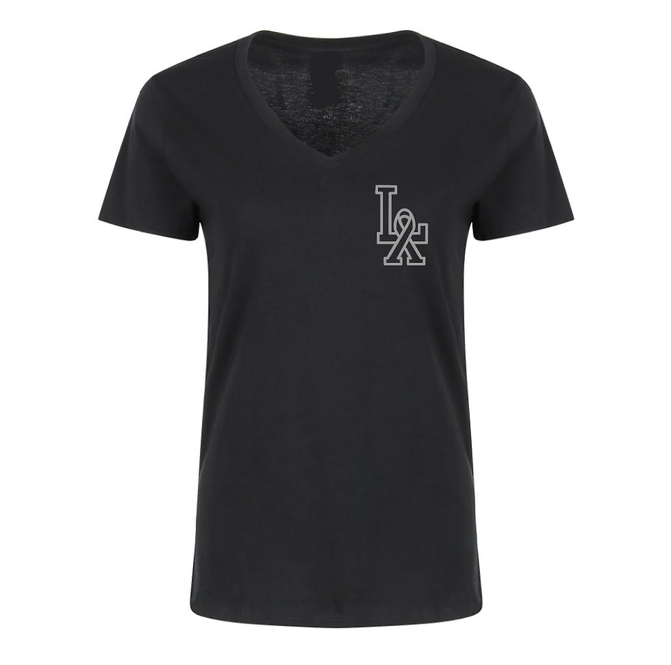Thumbnail: Women's  LA Small Ribbon V Neck