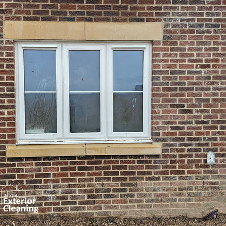 Durrant Exterior Cleaning new build clean before