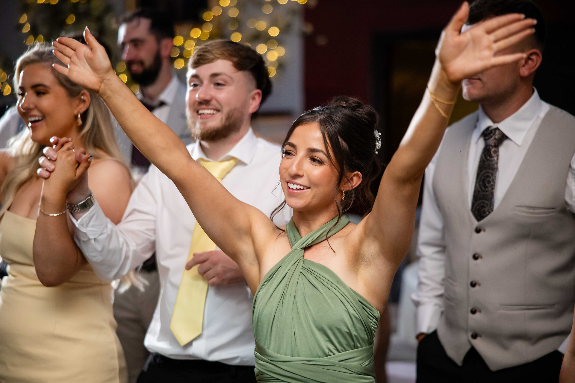 A Sweet Moment on the Floor for the Newlyweds at Cabra Castle