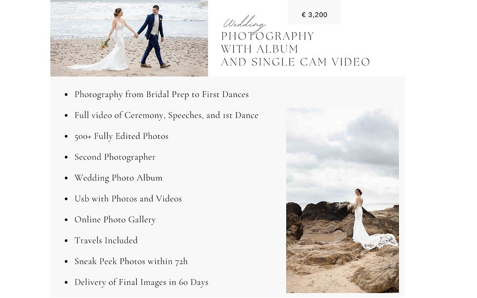 Wedding Packages of Art of Wedding Photography