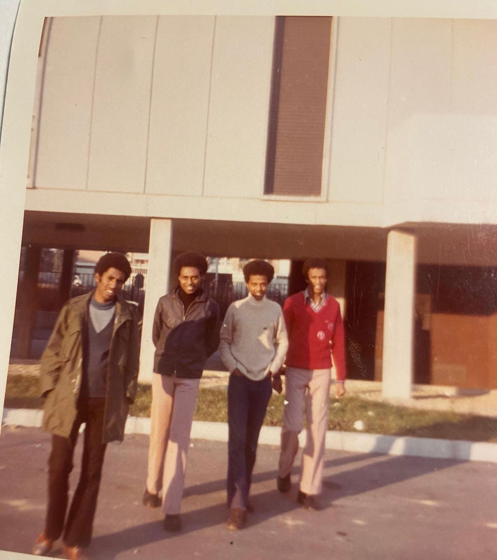 From left to right:- Kidane (Carlo): Berhane Asghedom; Semere Solomon: Yusuf Hassen