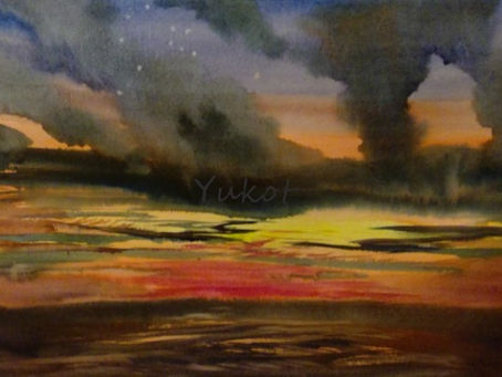 ”トワイライトの中に南十字星”"Southern cross in twilight"