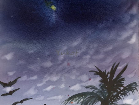 ”お月様との語らい” "The moment with Moon"