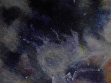 "雲踊る” "Dancing cloud"