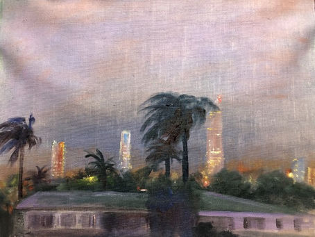 "雨の夜明け””Rain at dawn"